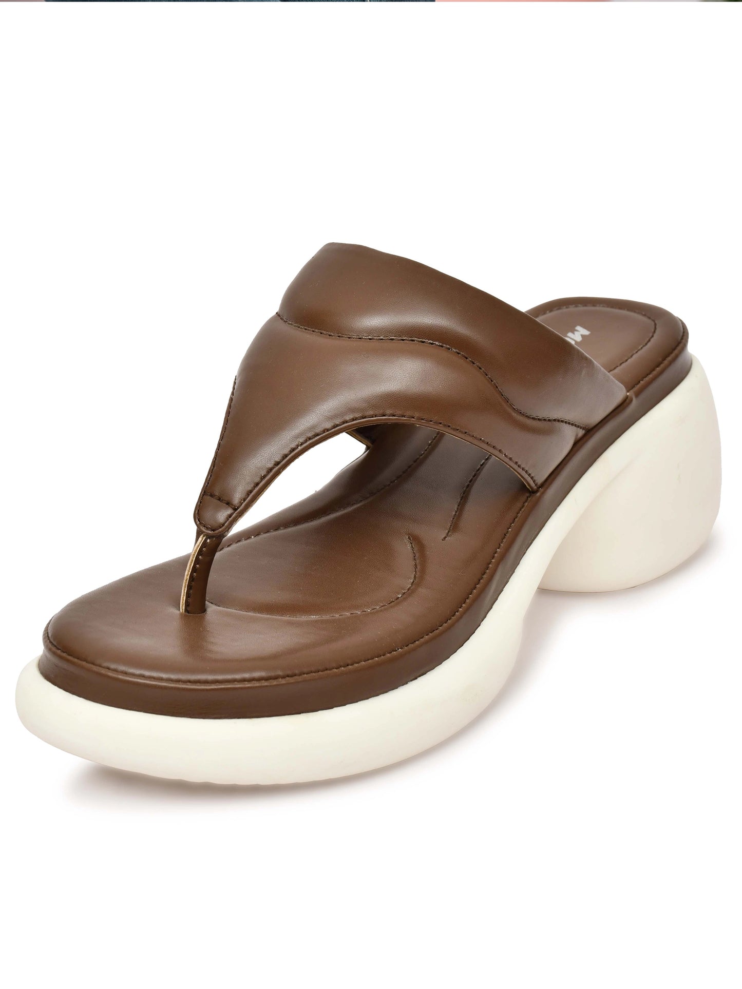 Thong Pattern Open Toe Wedge Heel Sandals