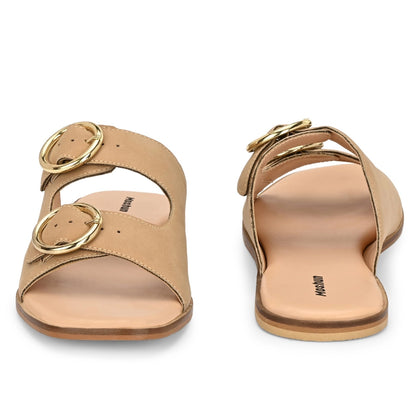Moshun Women’s Fancy Orthopedic Flat Sandals, (Beige)