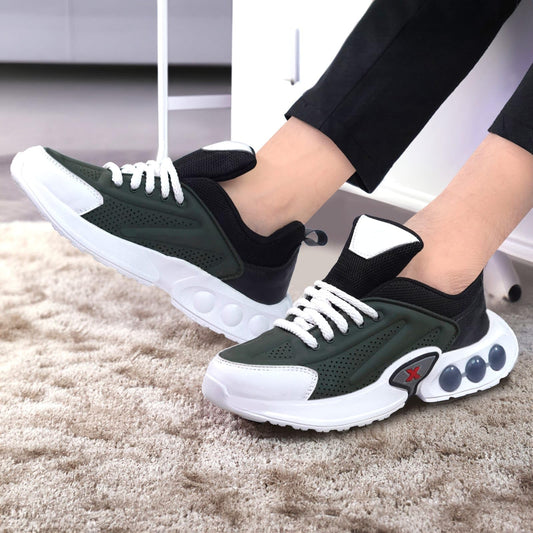 Moshun Men’s Chunky Sneakers (Green)