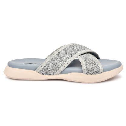 Moshun Women’s Criss Cross Sandals, (Grey)