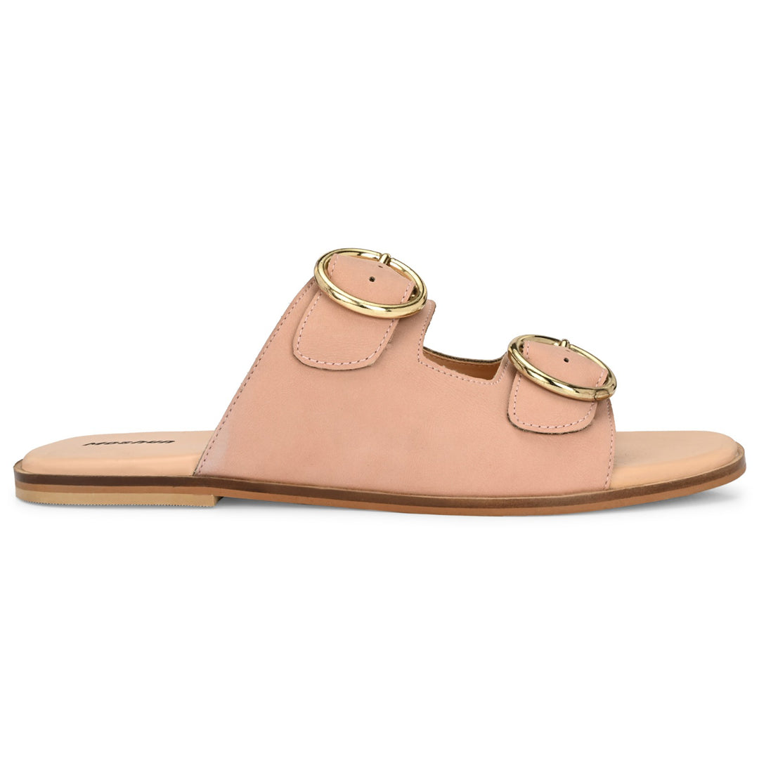 Moshun Women’s Fancy Orthopedic Flat Sandals, (Peach)