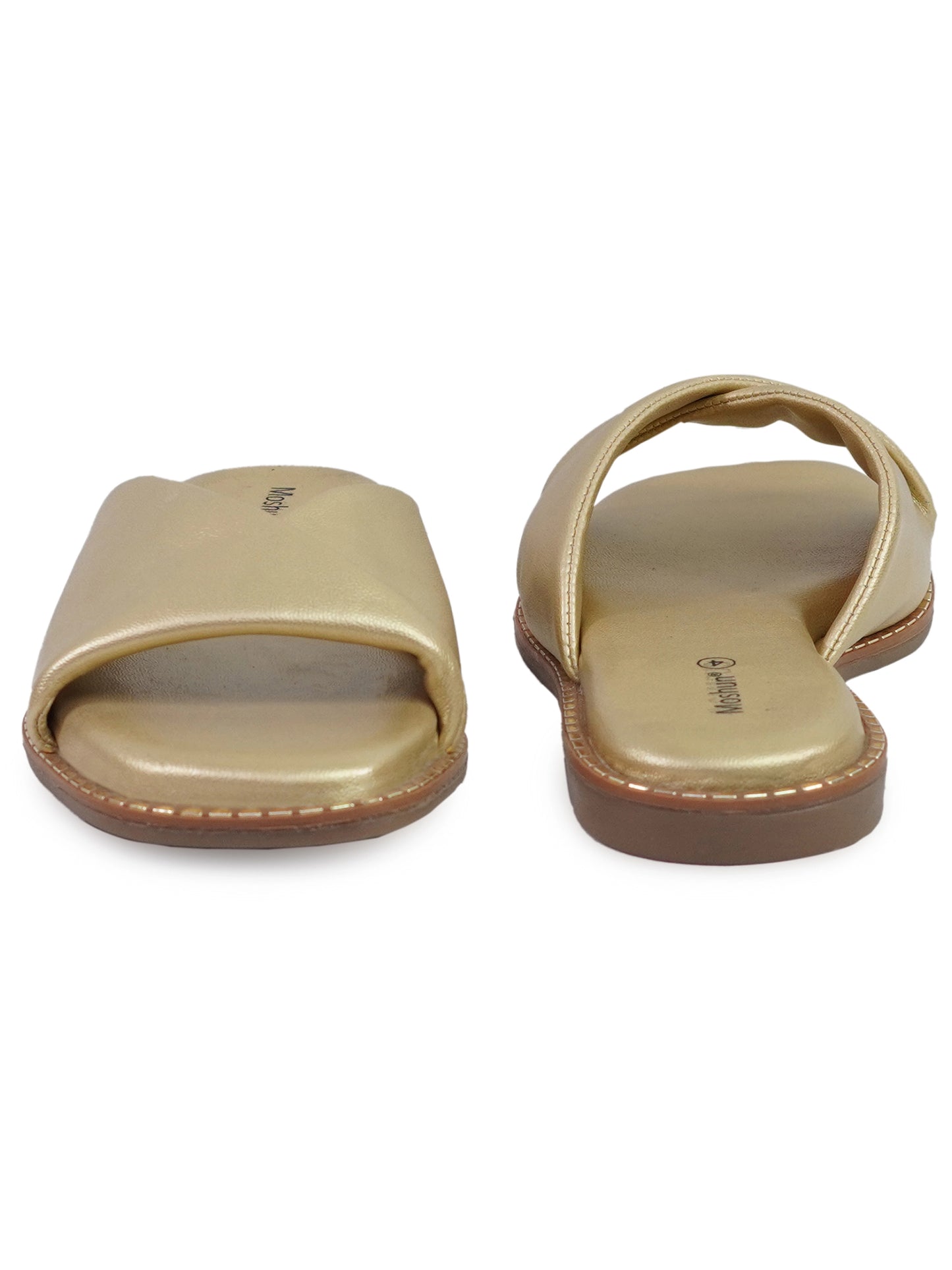 Open Toe Open Back Flat Slippers-M20