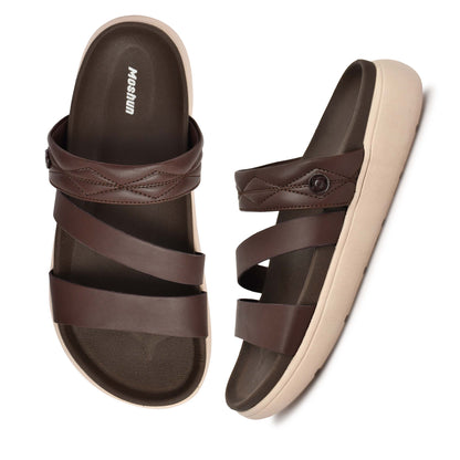 Moshun Women’s Open Toe Clogs, (Brown)