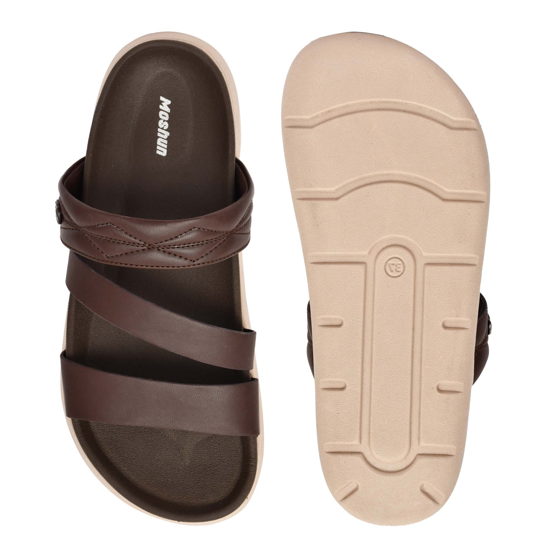 Moshun Women’s Open Toe Clogs, (Brown)