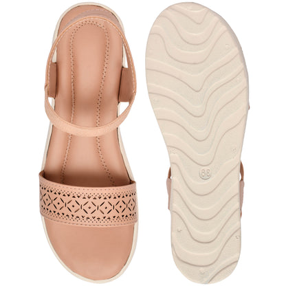 Moshun Women’s Wedge Heel Sandals, (Pink)