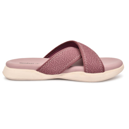 Moshun Women’s Criss Cross Sandals, (Burgundy)