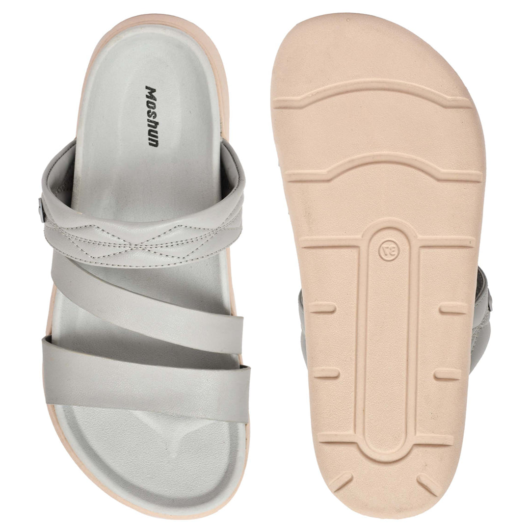 Moshun Women’s Open Toe Clogs, (Grey)