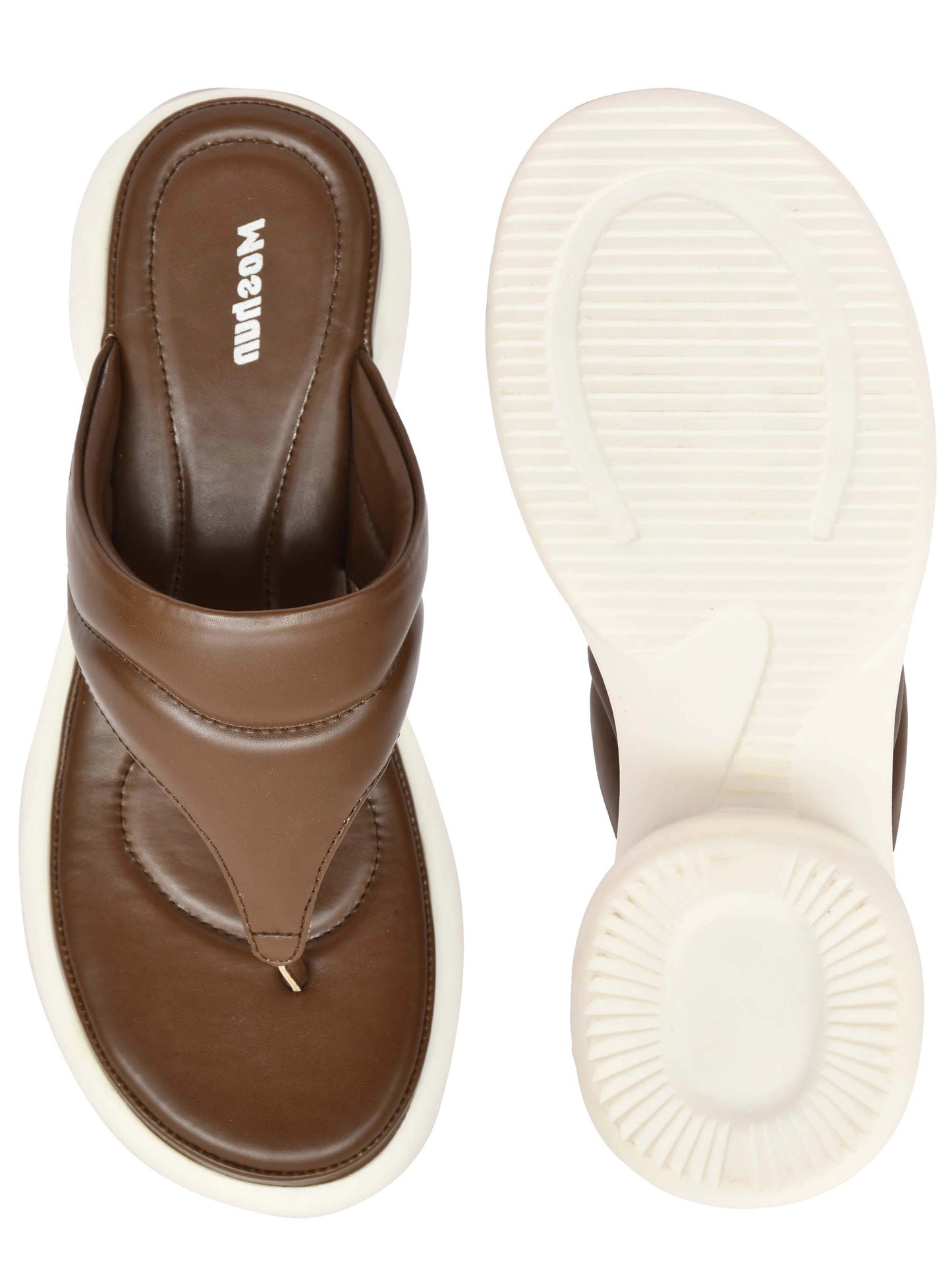 Thong Pattern Open Toe Wedge Heel Sandals