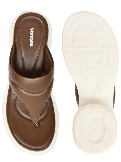 Thong Pattern Open Toe Wedge Heel Sandals