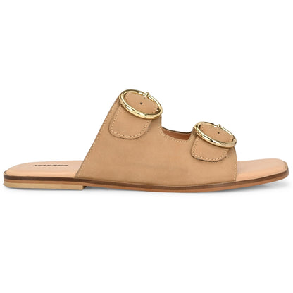 Moshun Women’s Fancy Orthopedic Flat Sandals, (Beige)