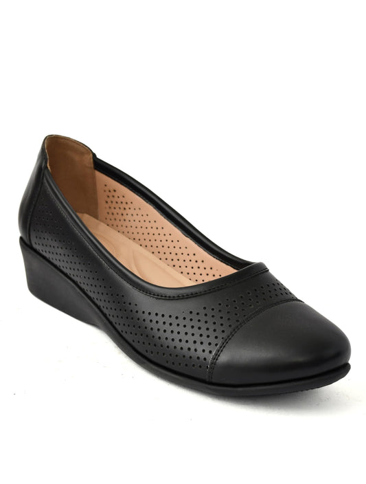 Moshun Women’s Closed Toe Belly Shoes, (Black)