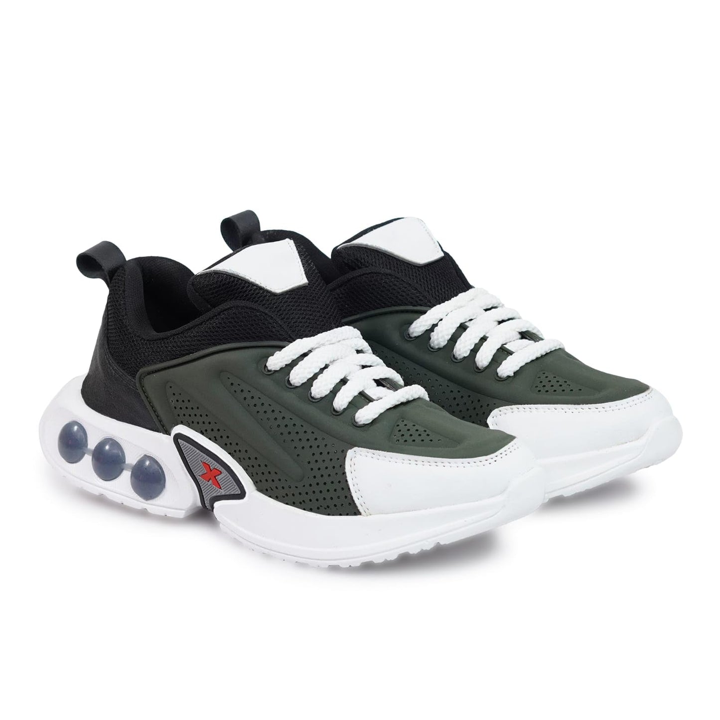 Moshun Men’s Chunky Sneakers, Lightweight Sports Shoes For Daily Wear and Casuals, (Green)