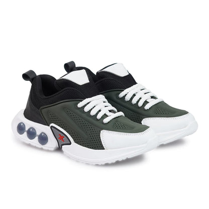 Moshun Men’s Chunky Sneakers, Lightweight Sports Shoes For Daily Wear and Casuals, (Green)