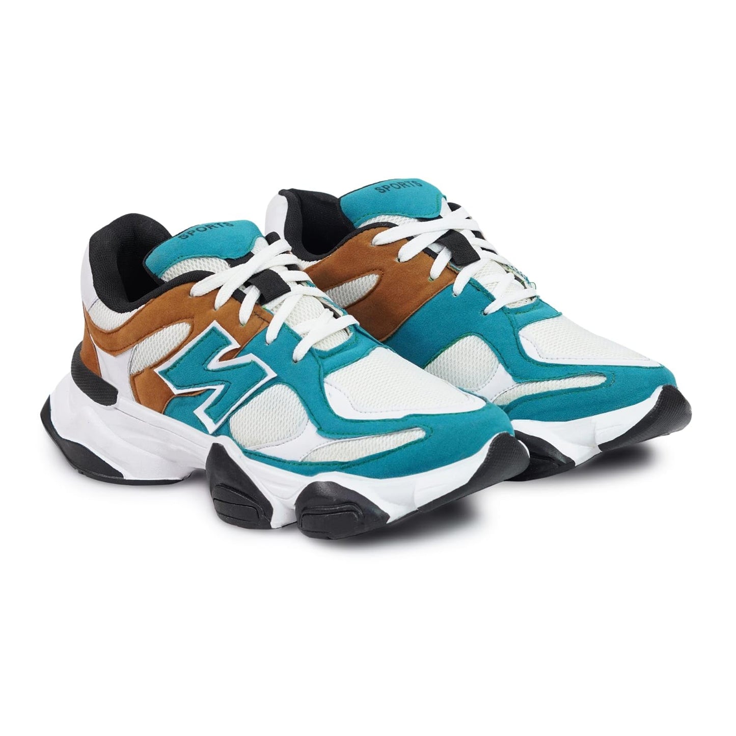 Moshun Men’s Chunky Sneakers, Lightweight Sports Shoes For Daily Wear and Casuals, (Blue)