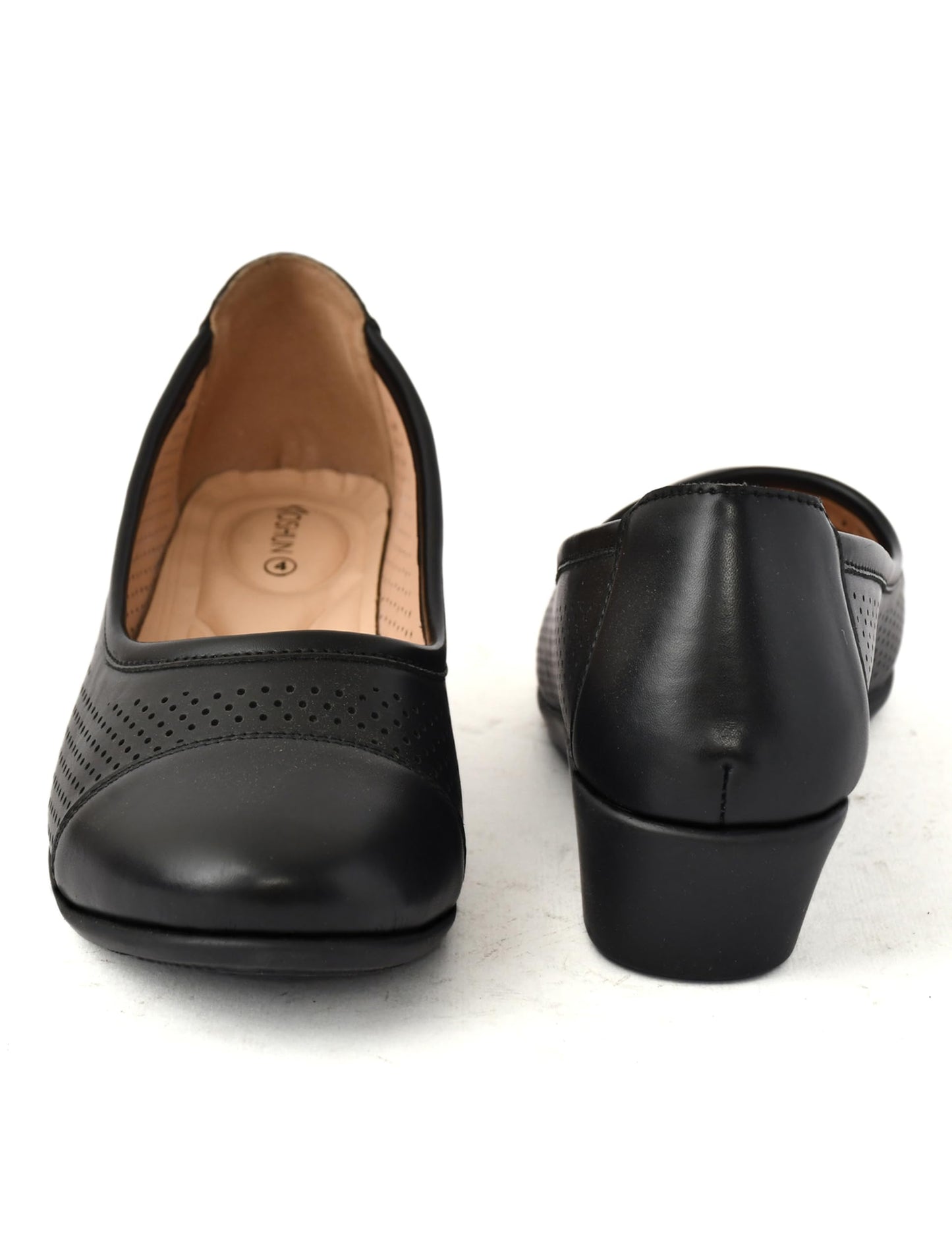 Moshun Women’s Closed Toe Belly Shoes, (Black)
