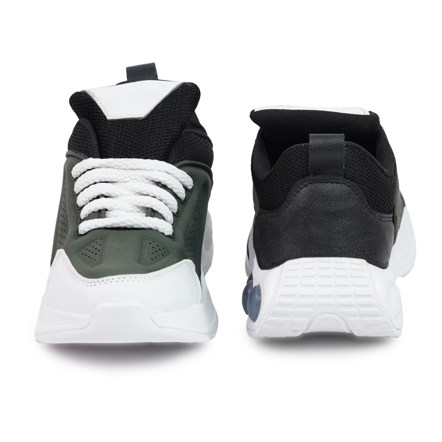 Moshun Men’s Chunky Sneakers, Lightweight Sports Shoes For Daily Wear and Casuals, (Green)