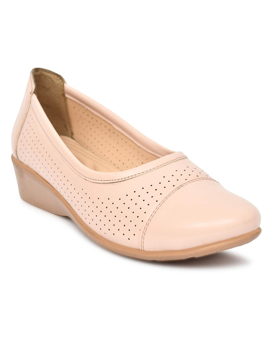 Moshun Women’s Closed Toe Belly Shoes, (Baby Pink)