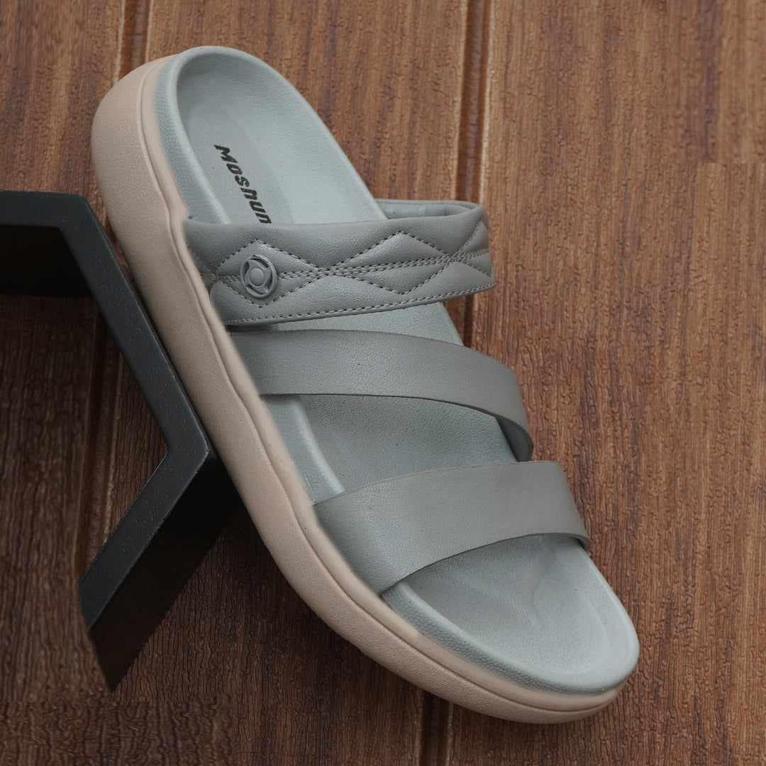 Moshun Women’s Open Toe Clogs, (Grey)