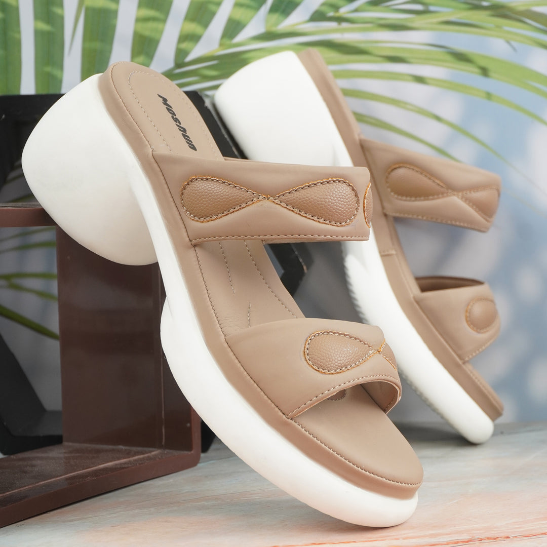 Moshun Women’s Open Toe Wedge Heel Sandals, (PCH)