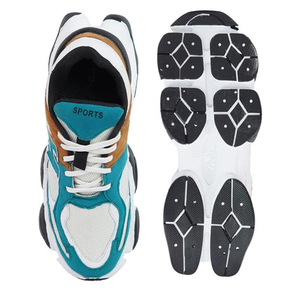 Moshun Men’s Chunky Sneakers, Lightweight Sports Shoes For Daily Wear and Casuals, (Blue)