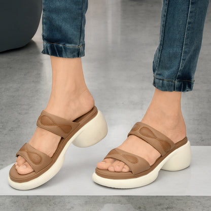 Moshun Women’s Open Toe Wedge Heel Sandals, (PCH)