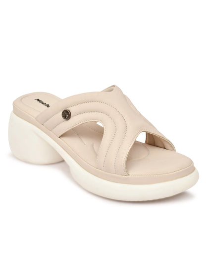 Open Toe Open Back Wedge Heel Sandals-M11