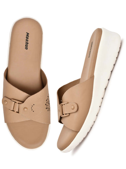 Adjustable Strap Open Toe Wedge Heel Sandals-M12