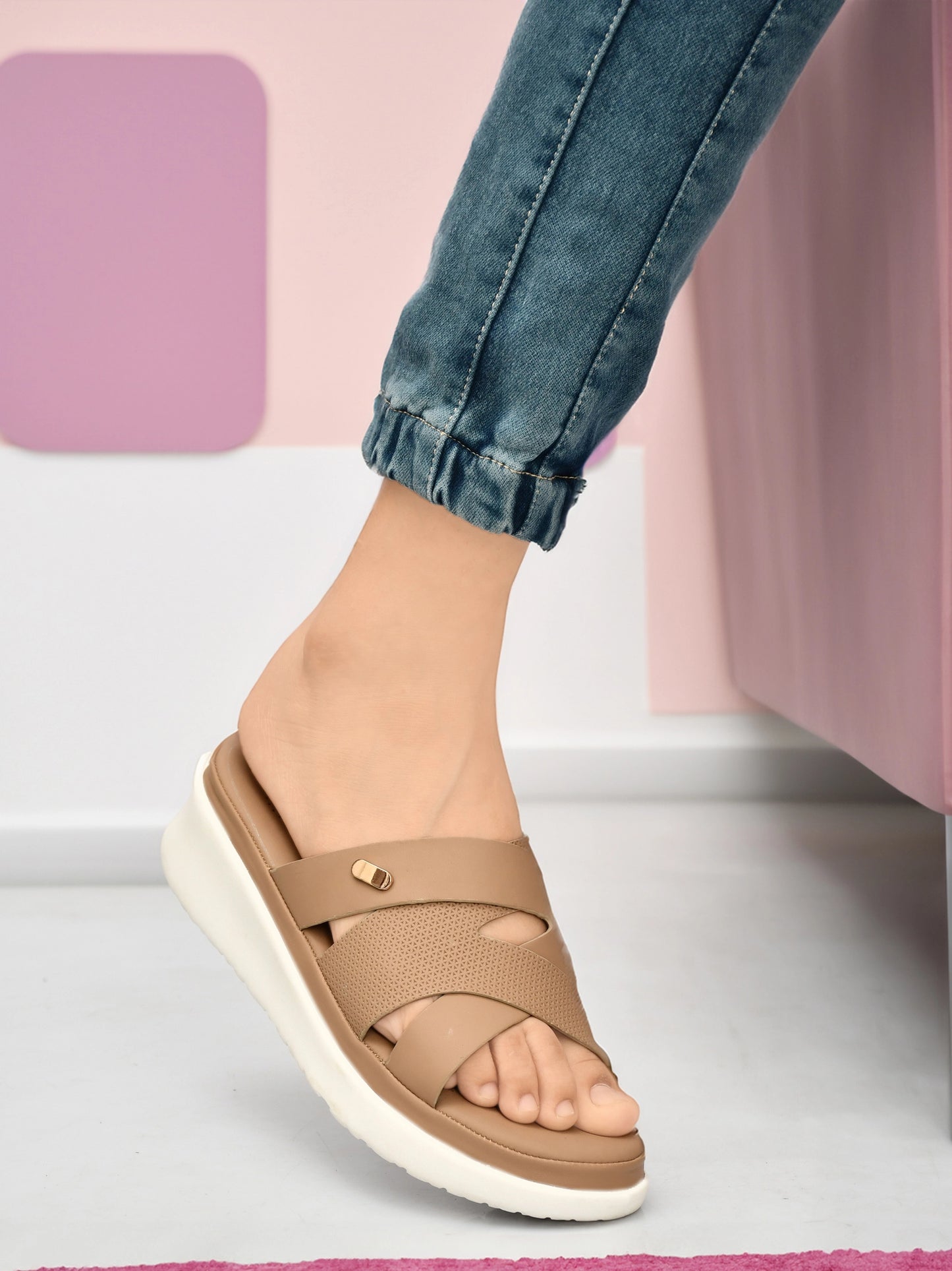 Open Toe Wedge Heel Sandals