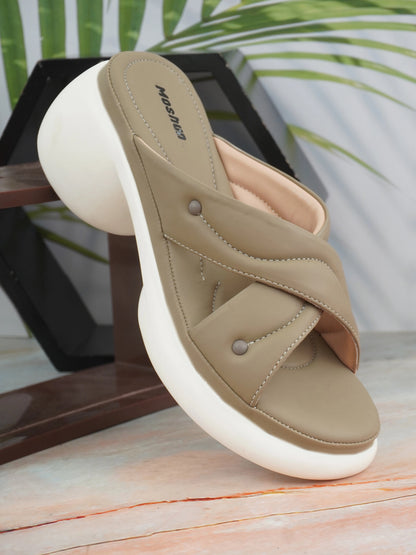 Open Toe Wedge Heel Sandals-M08