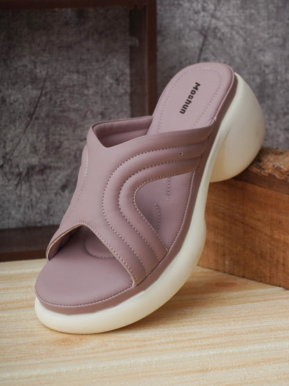 Open Toe Open Back Wedge Heel Sandals-M11