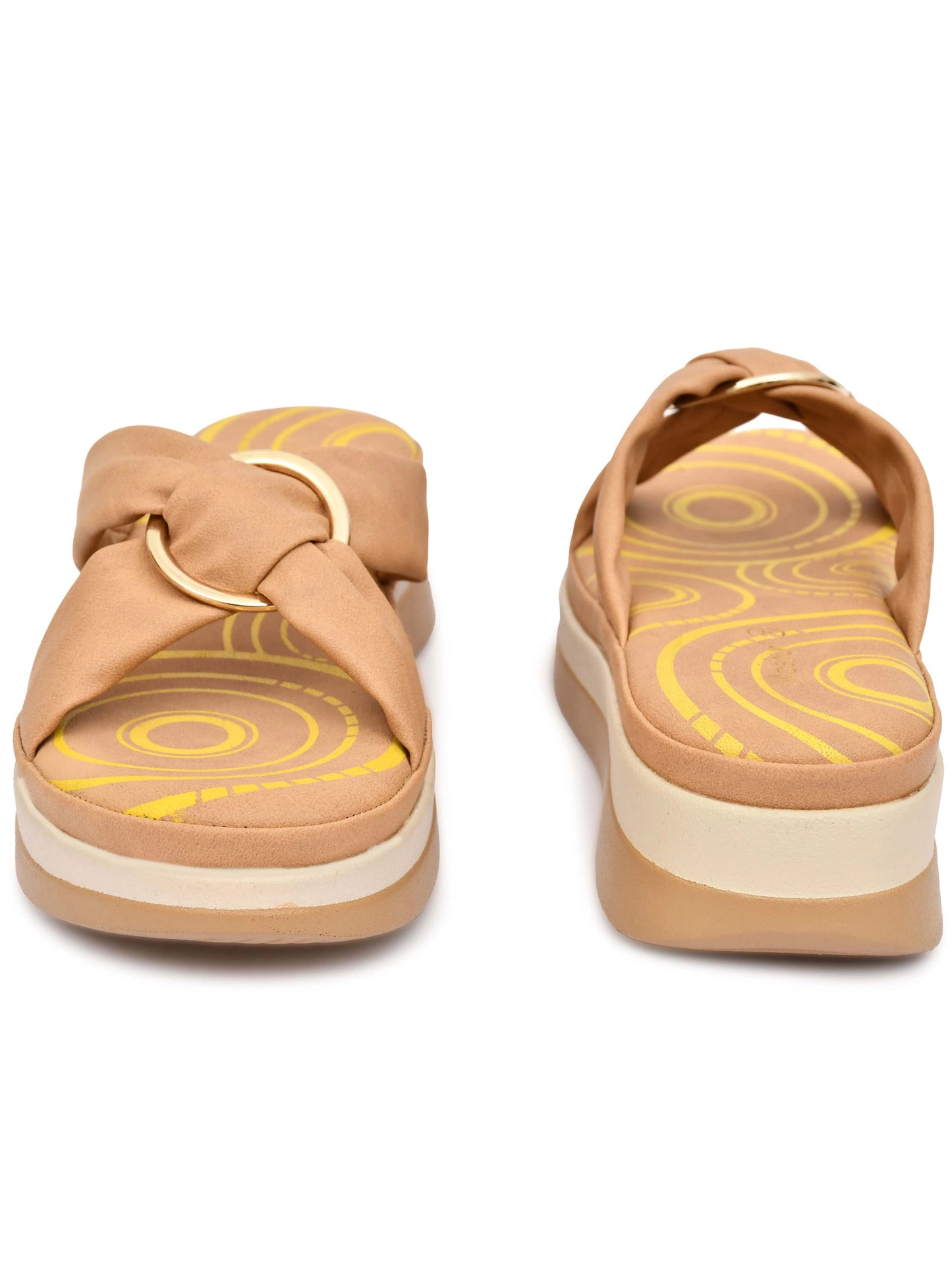 Open Toe Open Back Wedge Heel Sandals-M17